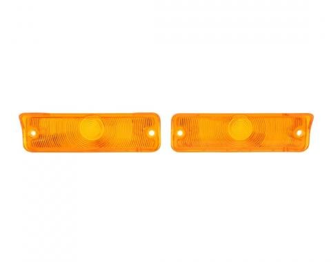 Trim Parts 1965 Chevrolet Chevy II/Nova Amber Parking Light Lens, Pair A3045