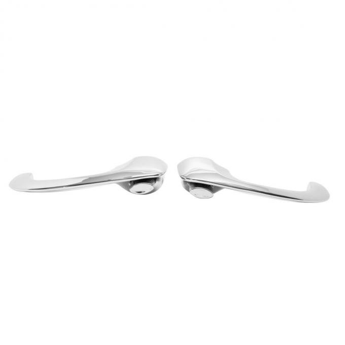 Trim Parts 1962-65 Chevrolet Chevy II & Nova 4 Door Rear Outside Door Handles, Pair 3014