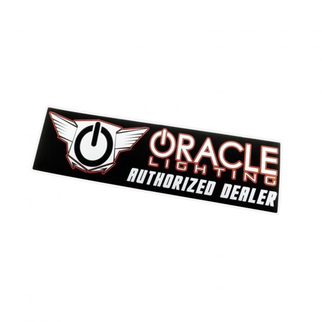 Oracle Lighting Authorized Dealer Bumper Sticker, Black/Orange 8034-504 ...