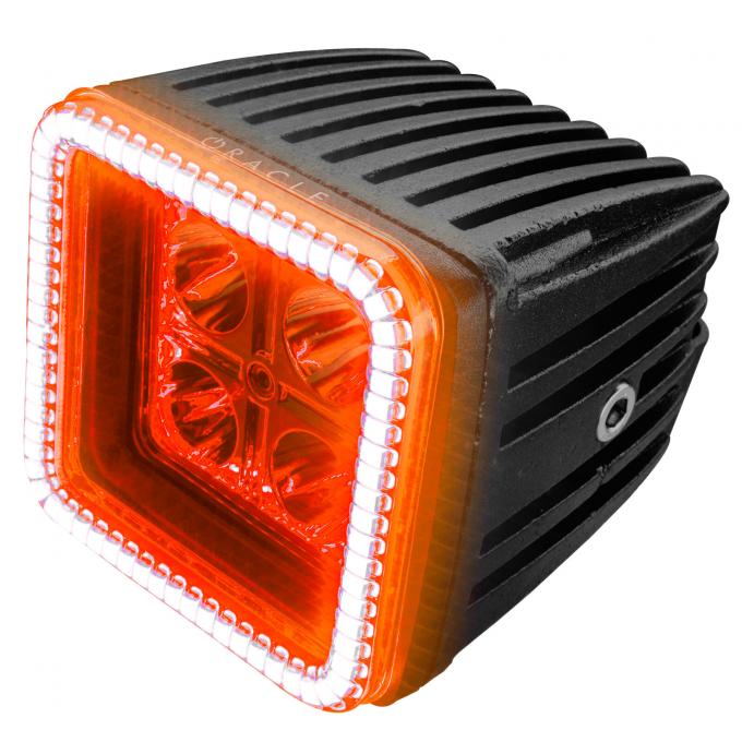 Oracle Lighting Off-Road 3 in. 20W Square LED Spotlight with Amber Halo 5777-005