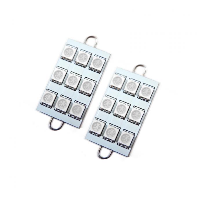 Oracle Lighting 44mm 6 LED 3 Chip, Loop Festoon Bulbs, Red, Pair 5209-003