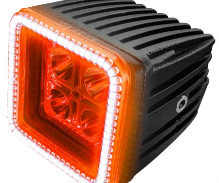 Oracle Lighting Off-Road 3 in. 20W Square LED Spotlight with Amber Halo 5777-005