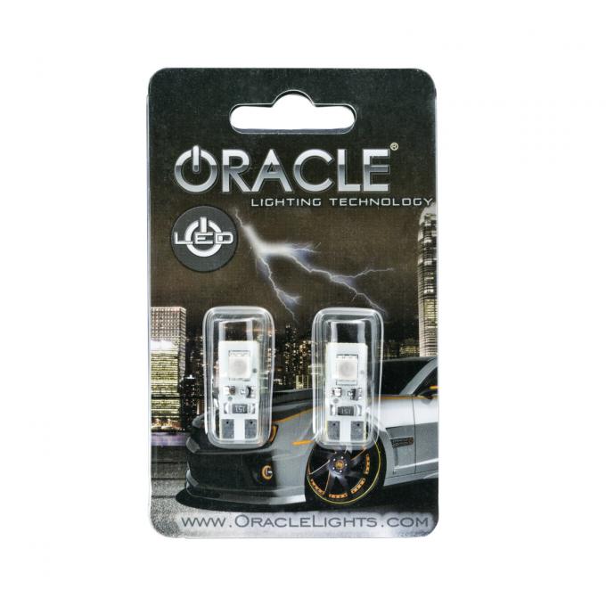 Oracle Lighting T10 2 LED 3 Chip Flank Bulb, Red, Pair 4903-003