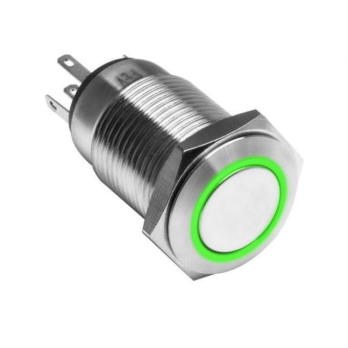 Oracle Lighting Momentary Flush Mount LED Switch, Green 1805-004