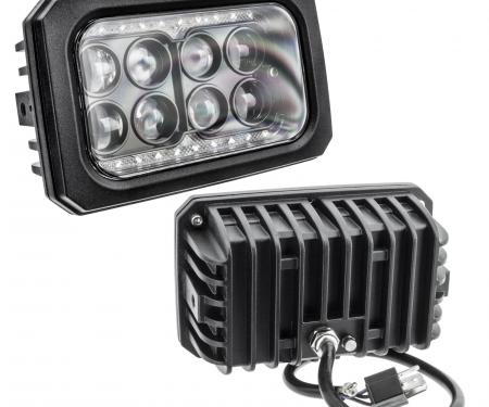 Oracle Lighting 4x6 in. 40W Replacement LED Headlight, Black Bezel, 6000K 6912-001