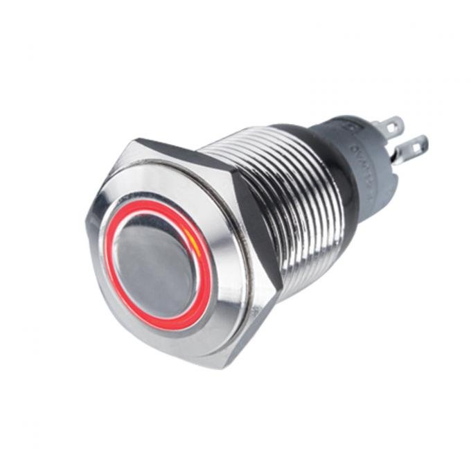 Oracle Lighting Pre-Wired Momentary Flush Mount LED Switch, Red 2039-003