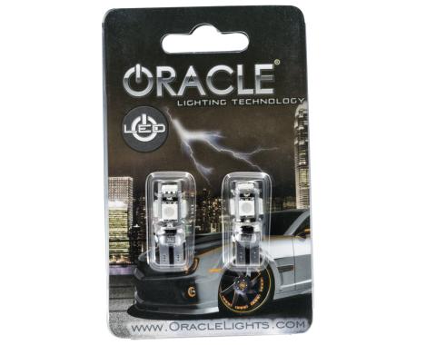 Oracle Lighting T10 5 LED 3 Chip SMD Bulbs, Purple, Pair 4801-007