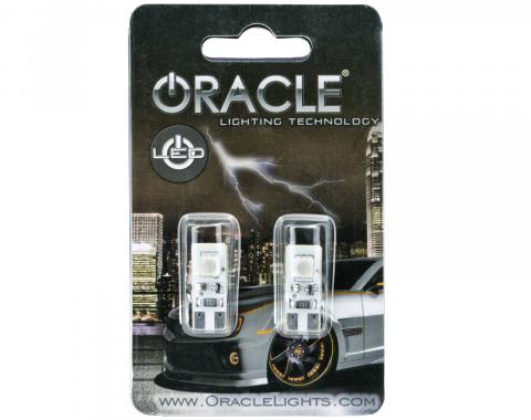 Oracle Lighting T10 2 LED 3 Chip Flank Bulb, Blue, Pair 4903-002