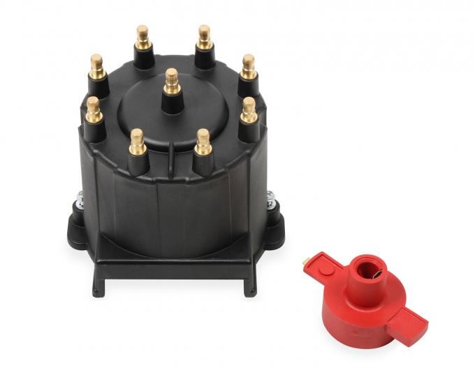 MSD GM External Coil Black Distributor Cap & Rotor, 84063