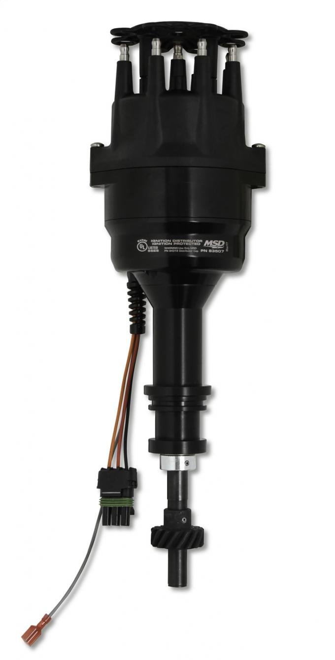 MSD Ford 351C-460 Ready-to-Run Marine Distributor-Black 83507