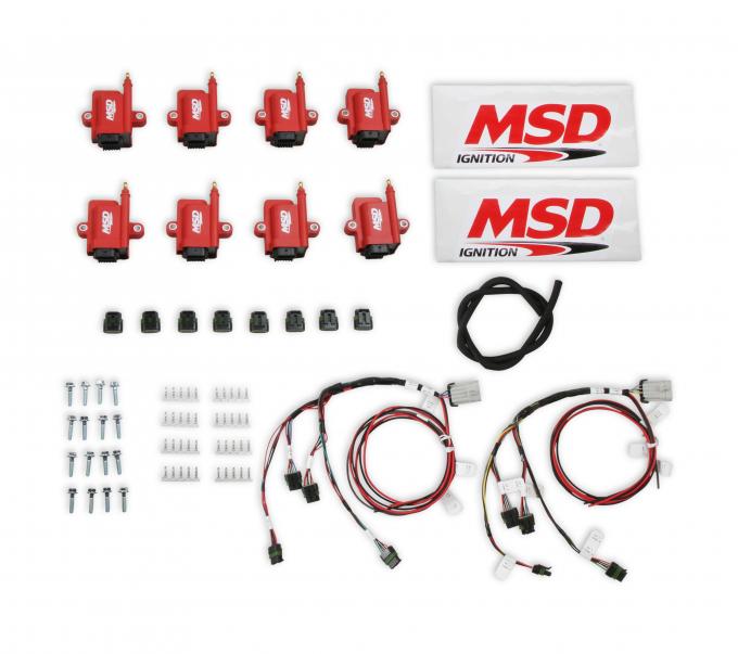 MSD Ignition Coil, Smart, Big Wire Kit, Red 8289-KIT