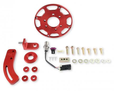 MSD Crank Trigger Wheel Kit, Flying Magnet, Hall-Effect , SBC, 7 In. 86101