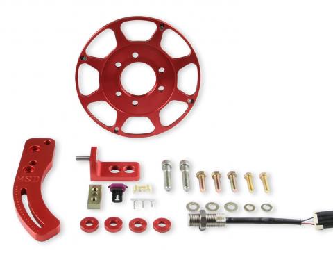 MSD Crank Trigger Wheel Kit, Flying Magnet, Hall-Effect , BBC, 8 In. 86201