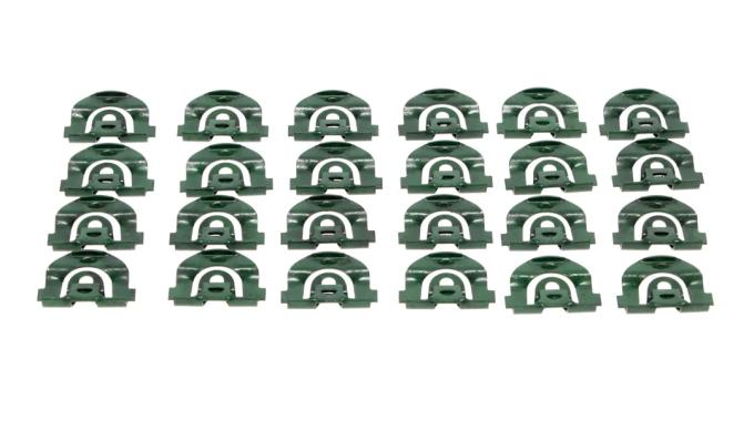 AMD Back Glass Molding Clip Set, 24pcs, 66-67 Chevy II Nova 2 Door Hardtop X671-3066-S