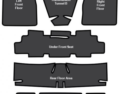 ACC 1969-1972 Chevrolet Nova Sound Deadener 7pc EVA