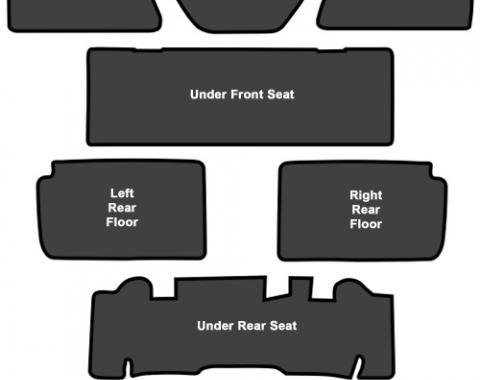 ACC 1962-1967 Chevrolet Chevy II Sound Deadener 8pc EVA