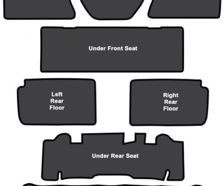 ACC 1962-1967 Chevrolet Chevy II Sound Deadener 8pc EVA