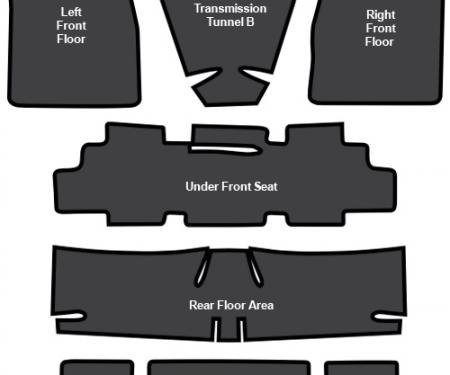 ACC 1969-1972 Chevrolet Nova Sound Deadener 7pc EVA