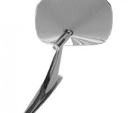 1968-1974 GM Car Left Hand Outside Door Mirror with Rib Design