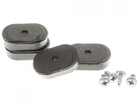 SoffSeal Oval Bumpers for Bucket Seat Back for 1966-67 GM A-Body, X-Body 2 Door, Set SS-5085