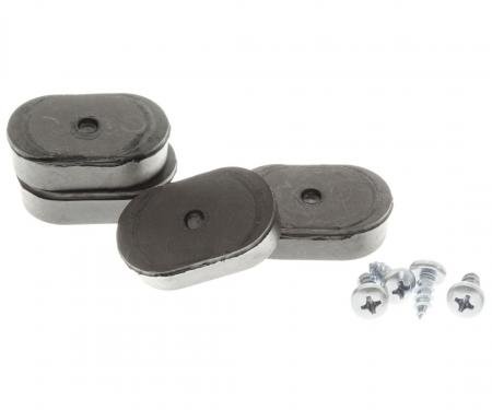SoffSeal Oval Bumpers for Bucket Seat Back for 1966-67 GM A-Body, X-Body 2 Door, Set SS-5085