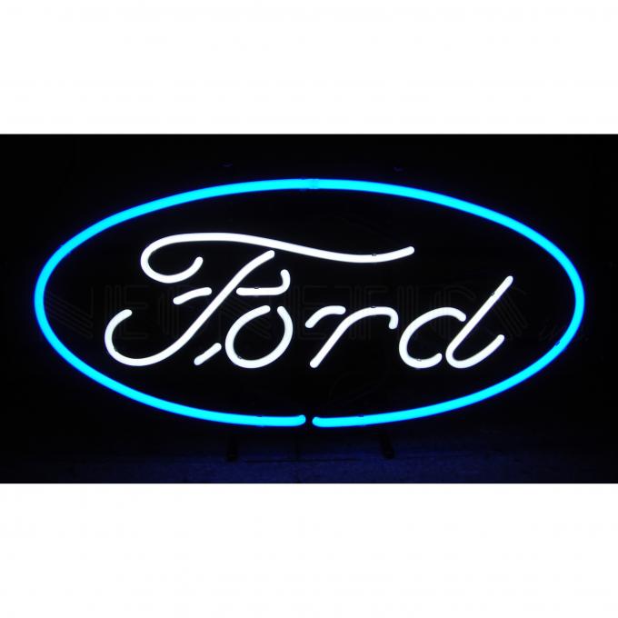 Neonetics Standard Size Neon Signs, Ford Oval Neon Sign
