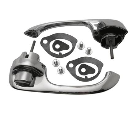 AMD Door Handle Assemblies, Outside, LH/RH Pair, 67-74 Chevy II Nova (2-Door) T-3081