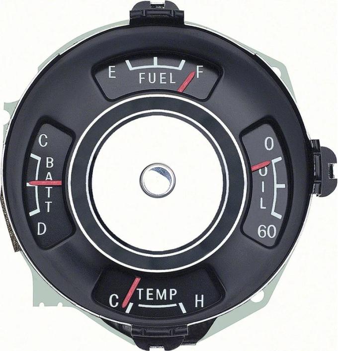 AMD Instrument Gauge Cluster, 4 Gauge, 65 Chevy II Nova (Super Sport) K-2196565
