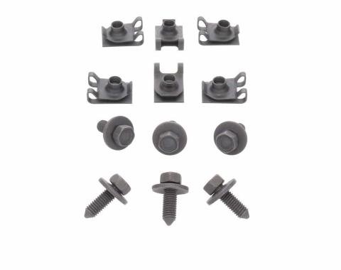AMK Products Leaf Spring Front Eye Bracket Bolt and Nut Kit, 68-69 Nova 67-69 Camaro Firebird X865-3567-1S