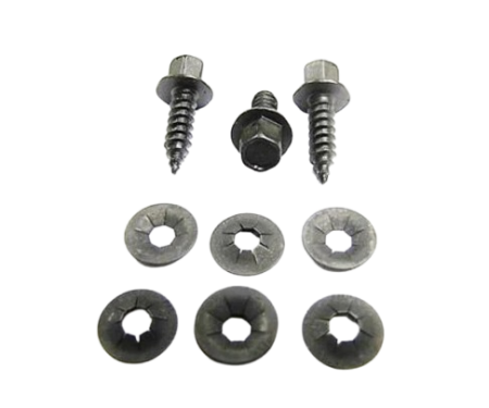 Redline Restomotive® 1966-1967 Chevrolet Chevy II 9 Piece Heater Control Cable Mounting Hardware Kit