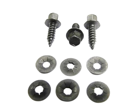 Redline Restomotive® 1966-1967 Chevrolet Chevy II 9 Piece Heater Control Cable Mounting Hardware Kit