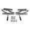 Golden Star 1963-64 Chevy Impala, (NOVA) Hood Hinge Set (Left Hand & Right Hand) Billet Aluminum (POLISHED) HO02-62HPA
