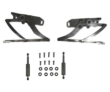 Golden Star 1967-69 Camaro/Firebird Hood Hinge Set (Left Hand & Right Hand) Billet Aluminum (POLISHED) HO01-67HPA