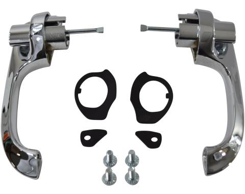 Golden Star 1969-1979 Chevy Nova Exterior Door Handle Pair With Push Button DH02-681S