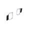 AMD Headlamp Bezels, Chrome-Black, Pair, 68 Chevy II Nova X145-3068-P