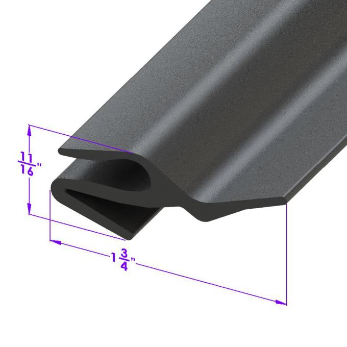 Metro Moulded Parts 1962-1967 Chevrolet Chevy II Rear Bumper to Body Gravel Guard. 1-3/4" Wide LP 109-N/FT