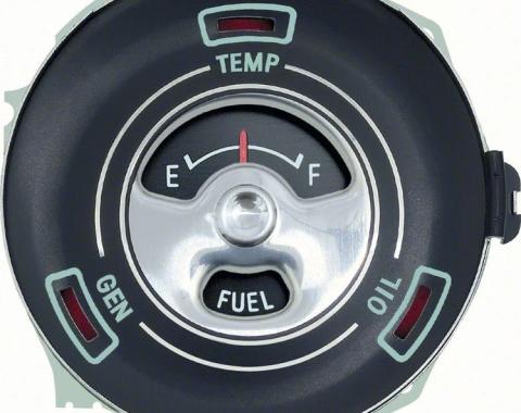 AMD Dash Fuel Gauge with Warning Lights, 65 Chevy II Nova (Standard) K-5644639