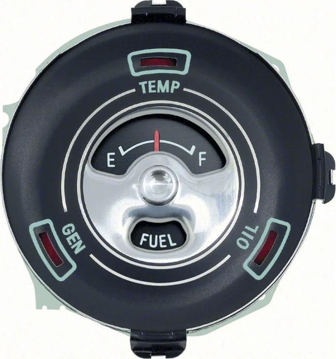 AMD Dash Fuel Gauge with Warning Lights, 65 Chevy II Nova (Standard) K-5644639