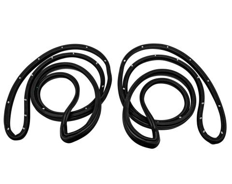 Metro Moulded Parts 1975-1979 Chevrolet / Oldsmobile / Buick / Pontiac Rear Molded Door Seals, with Clips. for 4-Door Sedan LM 20-P/R