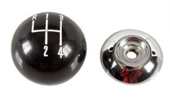 Classic Headquarters Black/Chrome 2 Pc 4 Sp Ball, 5/16" W-157B