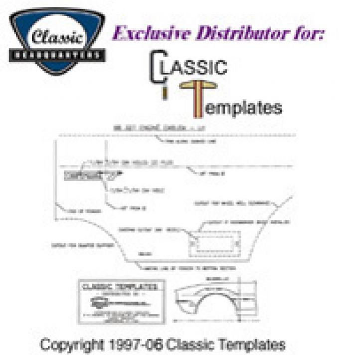 Classic Headquarters Nova Fender Molding Template Kit W-1233