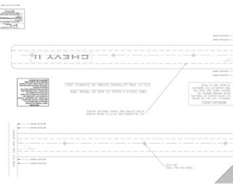 Classic Headquarters Nova Trunk Trim Hardtop Template W-1240