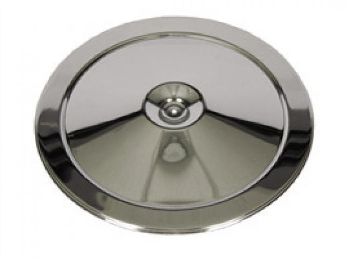 Classic Headquarters Chrome Air Cleaner Lid, Open Element/Cowl W-244