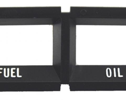 Classic Headquarters Nova (X-Body) Fuel & Oil Console Gauge Bezel (Blue) W-664