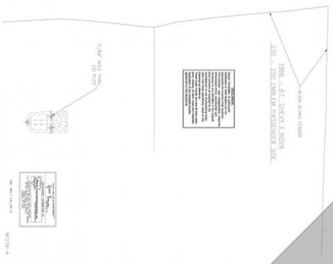 Classic Headquarters Nova 230/250 Fender Template Kit W-1239