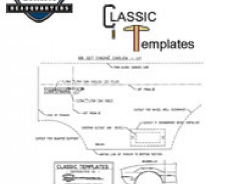 Classic Headquarters Nova Fender Molding Template Kit W-1233
