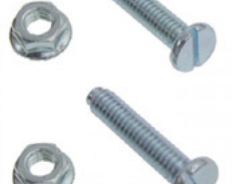 Classic Headquarters Hood Stop Bolts with Nuts-Pair W-401