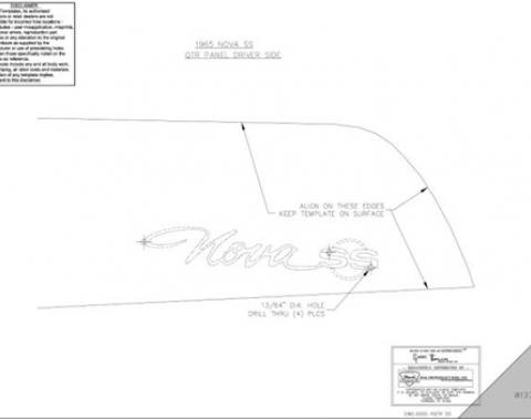 Classic Headquarters Nova SS Quarter Panel Emblem Template Kit W-1231