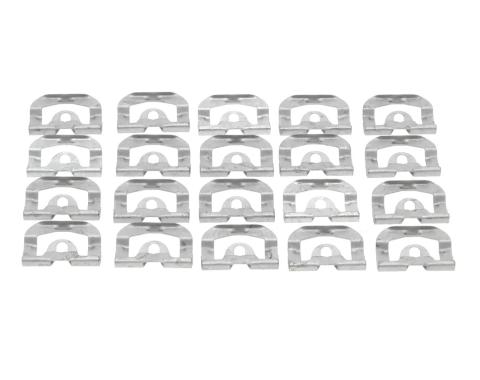 AMD Back Glass Molding Clip Set, 20pcs, 68-74 Chevy II Nova; 71-74 Ventura 2DR Coupe with Vinyl Top X671-3066-2S