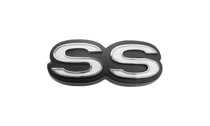 AMD Rear Body Emblem, "SS", 68-69 Chevy II Nova T-3075